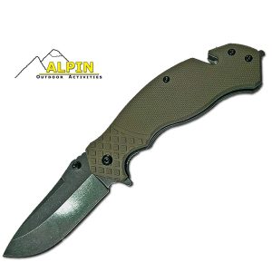 Alpin Σουγιάς Tactical Σειρά Outdoor + G10 + anodized + Glass breaker